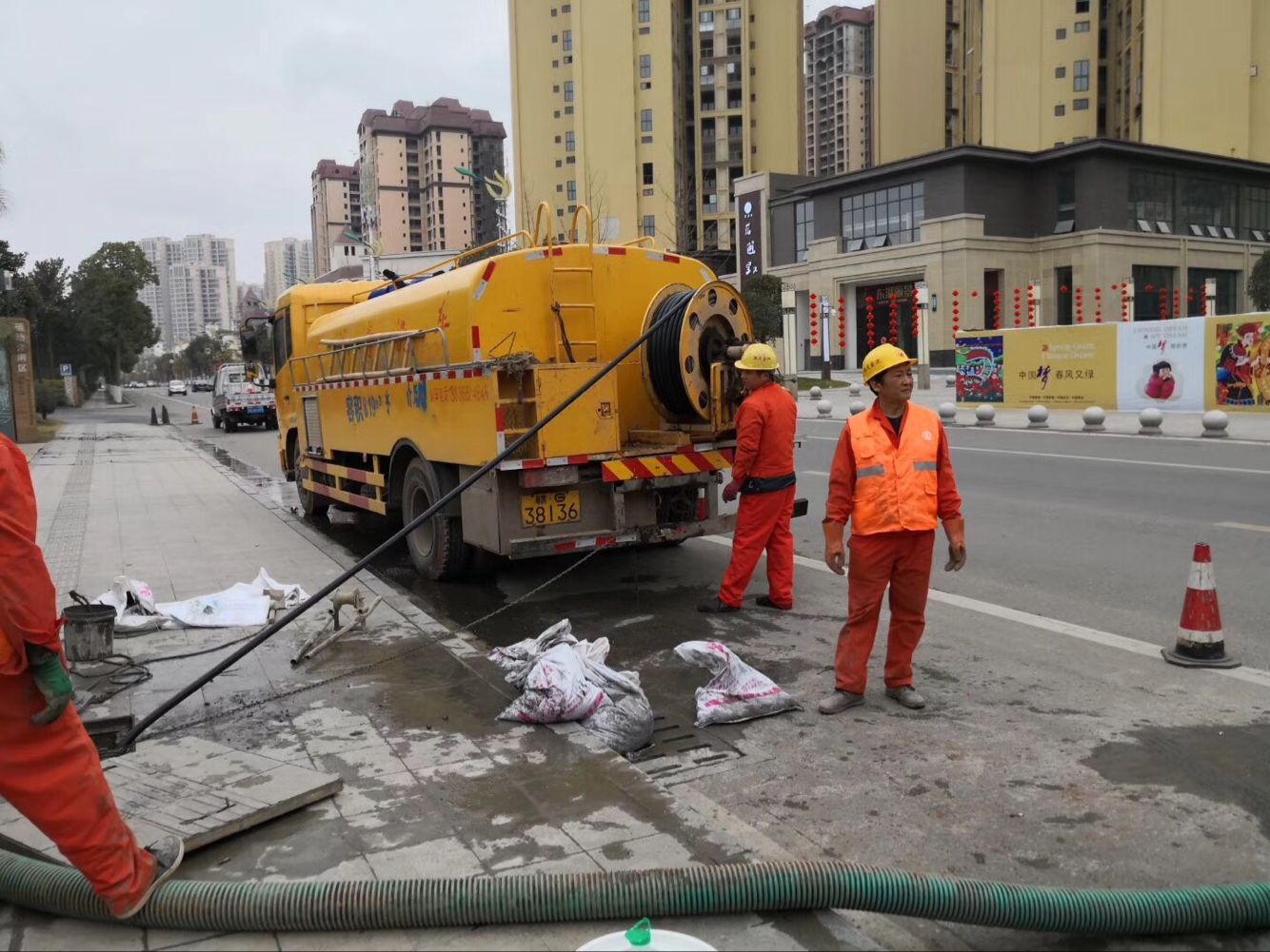 瑞安排污管道清淤-管道清洗